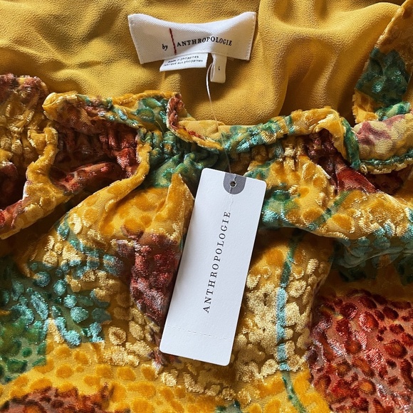 Anthropologie Felipa Crop Velvet Top - Picture 4 of 9